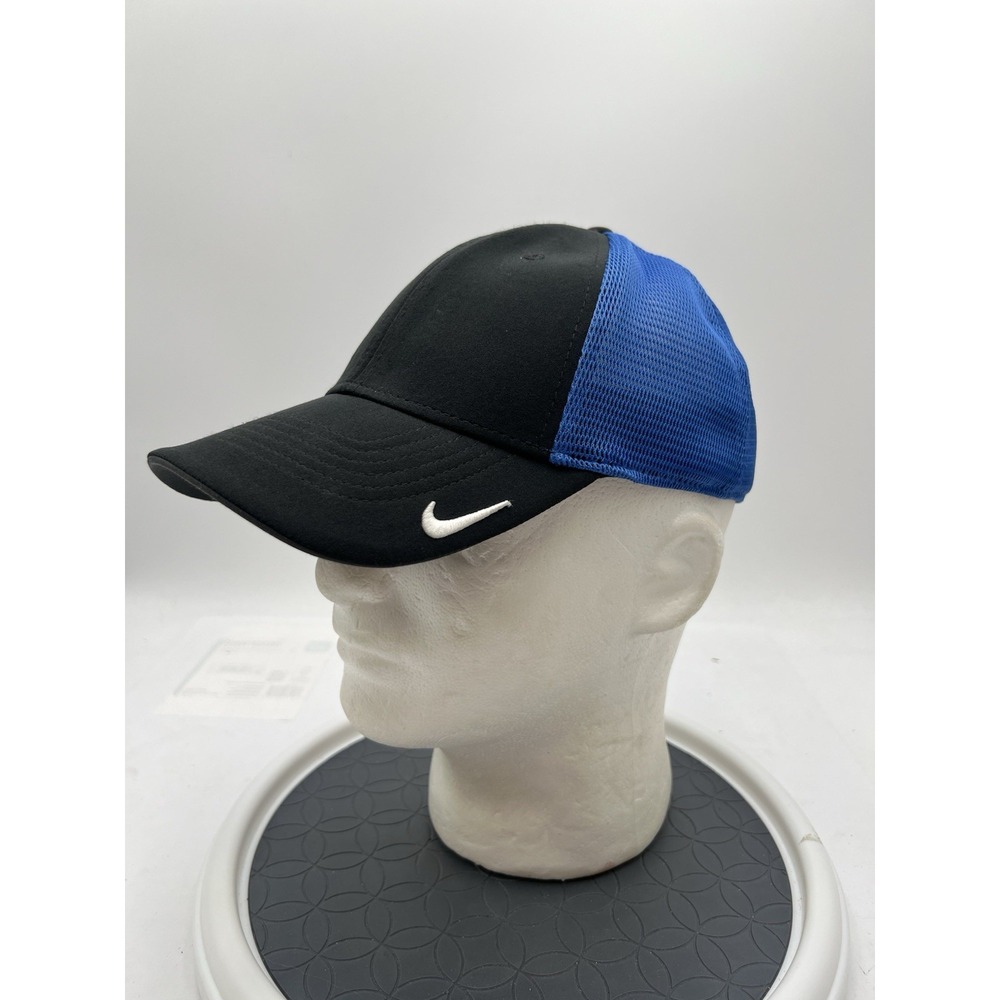 Nike Legacy91 Dri-FIT UPS Hat M/L Black Blue Mesh Trucker Cap AO9293-010